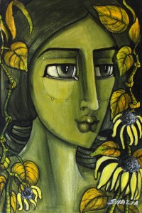 Shazia Salman, 16 x 24 Inch, Acrylics on Canvas, Figurative Painting, AC-SAZ-051